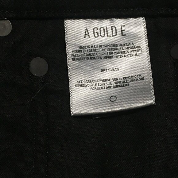 AGOLDE Women's Coated Black Jeanette Mini Skirt Stretch Size 28 Grunge Punk - Picture 15 of 16